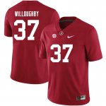 NCAA Men's Alabama Crimson Tide #37 Sam Willoughby Stitched College 2021 Nike Authentic Crimson Football Jersey JA17W75JF